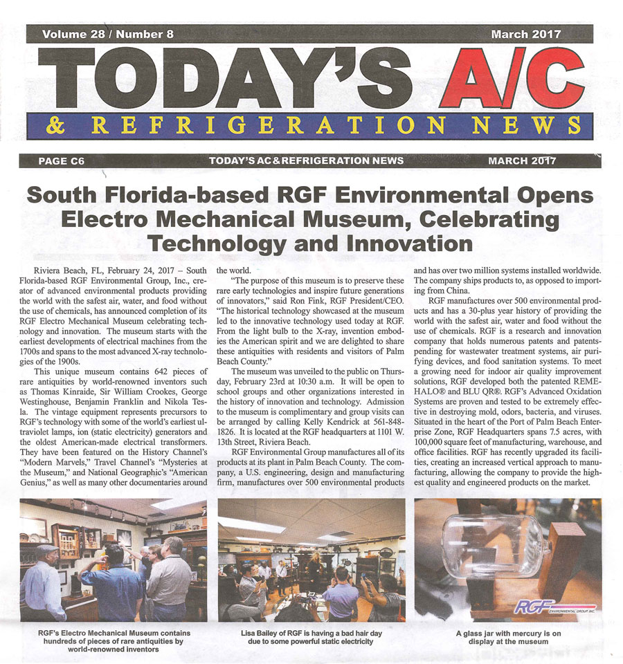 Todays AC, March 2017 - Electro Mechanical Museum